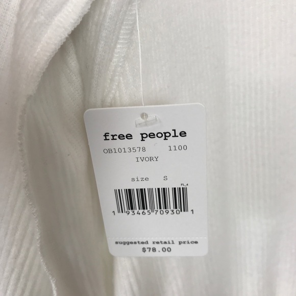 Free People Main Squeeze Hacci Top in Ivory - Picture 7 of 8